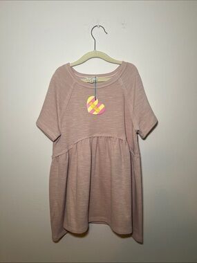 Hayden Girls Babydoll Dress in Dusty Rose